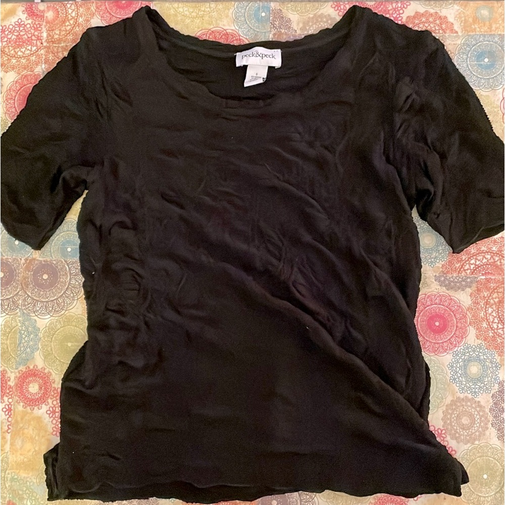 Woman’s peck & peck Textured Short Sleeved Top